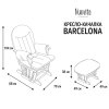 Nuovita Кресло-качалка для кормления Barcelona / Avorio / Слоновая кость