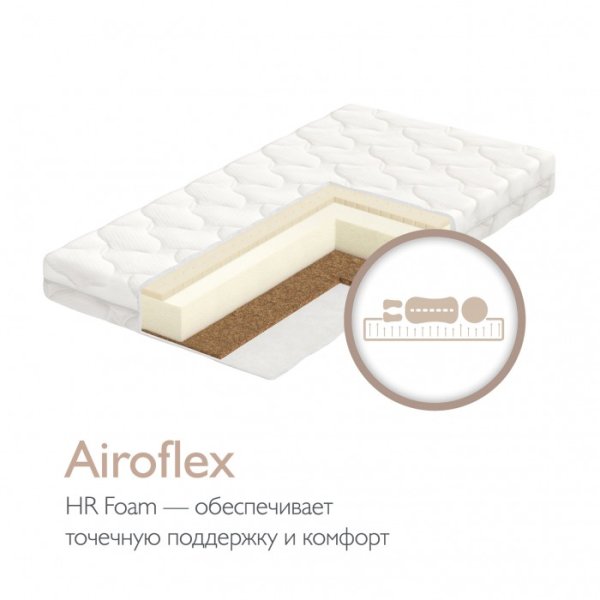 Plitex Матрац детский Orto Foam / цвет белый