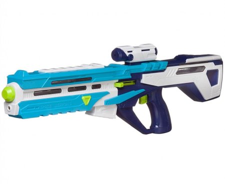 Abtoys Бластер Space Weapon со световыми и звуковыми эффектами / цвет голубой, белый
