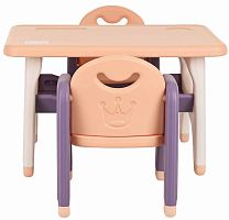Pituso Набор столик + 2 стула / цвет фиолетовый					