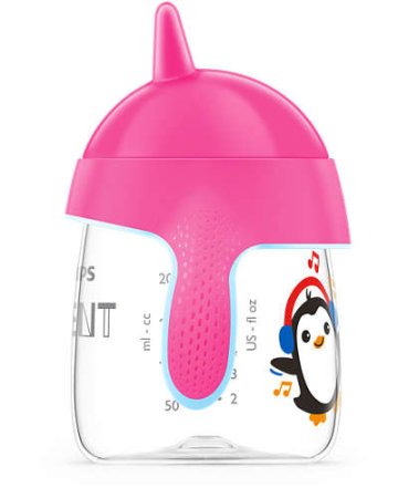 Avent Чашка поильник, 260 мл, с 12 месяцев  до 3 лет, розовый, артикул: SCF753/07