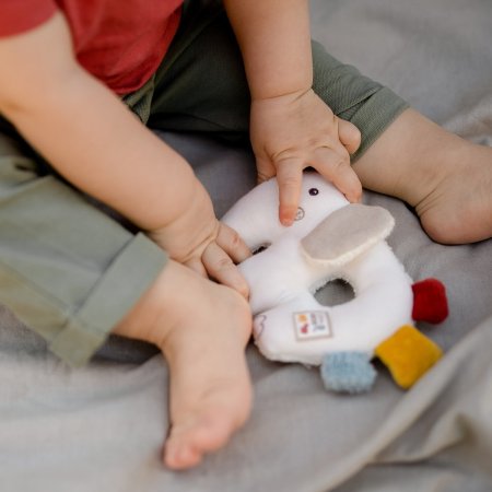 Fehn Мягкая погремушка-кольцо Слоник