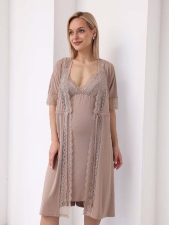 Hunny mammy Комплект для беременных и кормящих 22132, размер 170,176- 96-102 / цвет бежевый