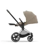 Коляска Cybex Priam IV Chrome Brown 2в1,+ спаль блок (Cozy Beige)