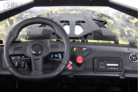 (н/м)A707AA Детский электромобиль LUX NEW 4WD  (Зеленый)