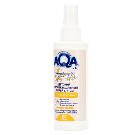 AQA Аква Беби спрей солнцезащитный 150 мл,SPF 30