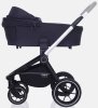 MowBaby Коляска 2 в 1 Zoom PU / цвет Silver Black (черный, рама серебро)