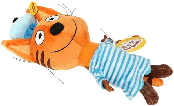 380479 Игрушка мягкая Три Кота Коржик 18см, муз. чип, в пак. МУЛЬТИ-ПУЛЬТИ в кор.24шт