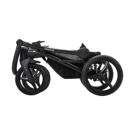 Bebetto Детская коляска 2 в 1 Torino / цвет 01 кремовый ткань/ экокожа / рама белая