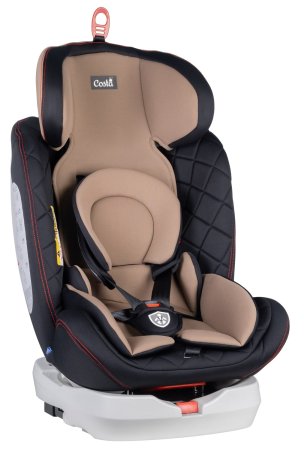 Farfello Автокресло детское KBH303 Isofix, 0-36 кг / цвет Черный-кремовый