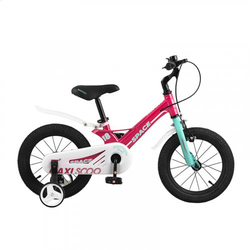 Maxiscoo Детский Двухколесный Велосипед, серия Space (2021), Стандарт 18" / цвет розовый