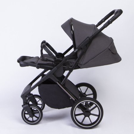 Коляска Peppy Tecla 2в1 Shadow Antrazit Chrome Edition  (графит)