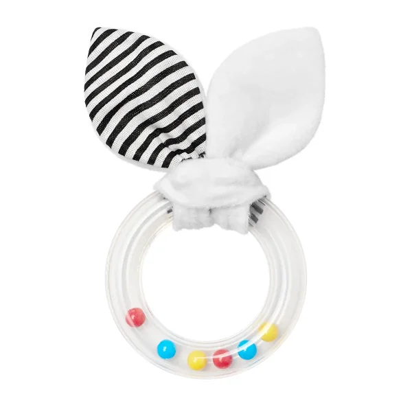 Игрушка "Мякиши" погремушка- грызунок Первые цвета Листики 807 