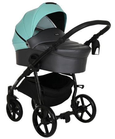 Tutis Коляска 2 в 1 Novo / цвет кожа Antracite Metalic-Mint (темно-серый + мятный)