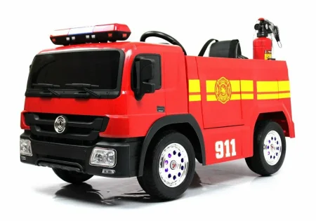 A555AA Детский электромобиль (пожарная)  (Красный)