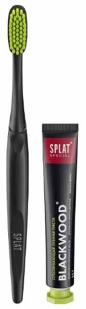 Splat Дорожный набор: зубная щетка Travel Medium + зубная паста Blackwood, 25 мл