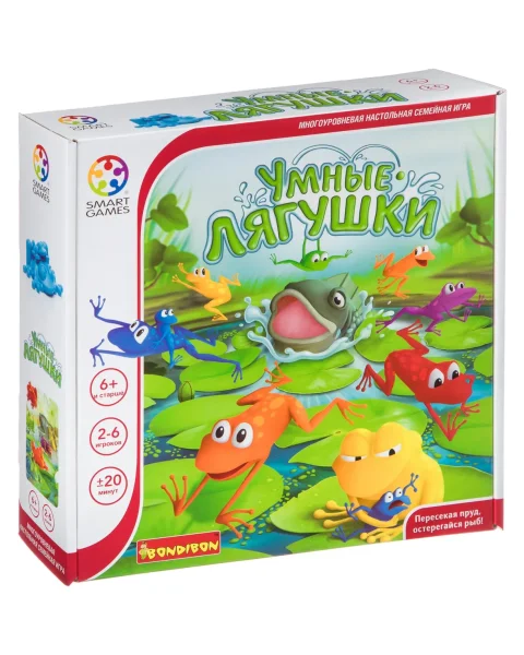 Логическая игра Bondibon Умные лягушки , арт. SGM 501 RU.