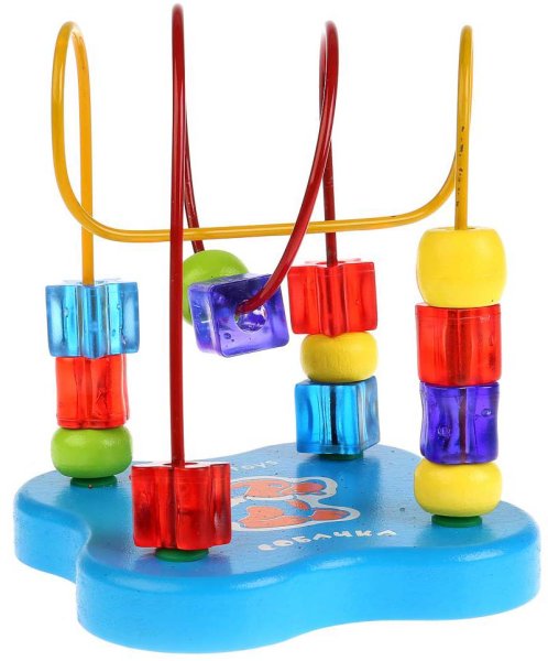 Alatoys Игрушка-лабиринт "Бусины" / цвет голубой