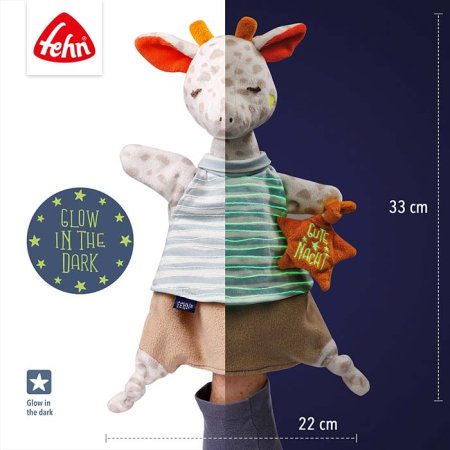 Fehn Игрушка-комфортер Жираф, светящийся в темноте