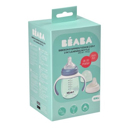 Beaba Поильник 2 в 1, 210 мл / цвет голубой