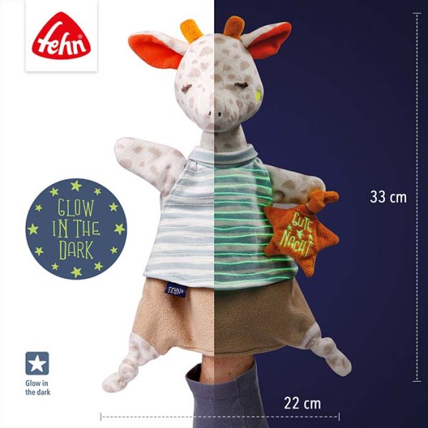 Fehn Игрушка-комфортер Жираф, светящийся в темноте