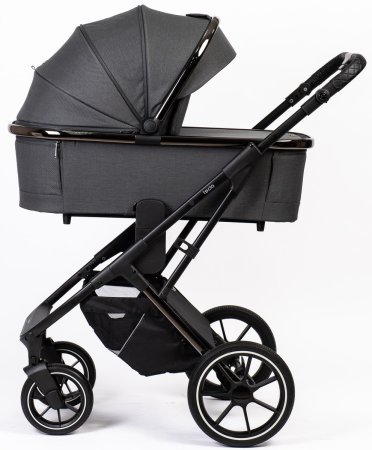 Коляска Peppy Tecla 2в1 Shadow Antrazit Chrome Edition  (графит)