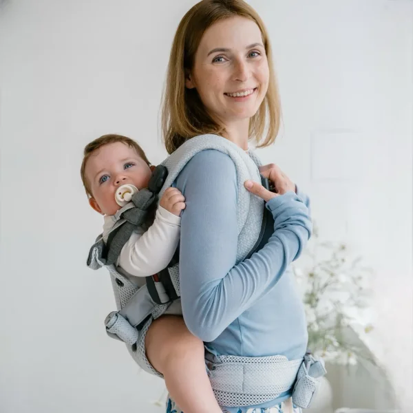 BABYROX рюкзак-переноска Ergonomic mesh/ цвет серебряный, в коробке