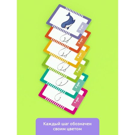 Головоломка развивающие карточки "Учимся рисовать"  12199 9600719