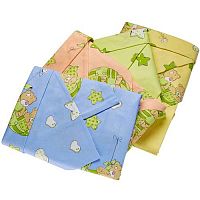 Комплект детского постельного белья "Гамачки" / цвет зелёный