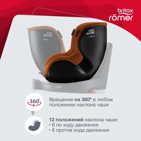 Britax Roemer Детское автокресло Dualfix iSense / цвет Golden Cognac