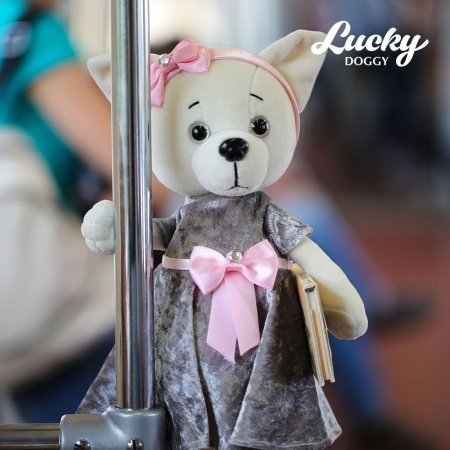Orange Toys Мягкая игрушка Собачка Lucky Lili Благородный серый 25 см