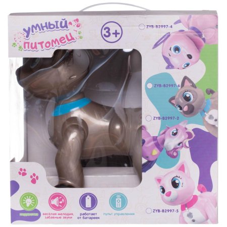 Junfa Toys Интерактивная игрушка Умный питомец Котенок / цвет коричневый