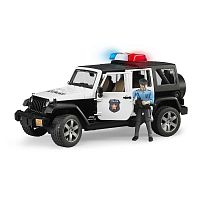 Bruder Внедорожник Jeep Wrangler Unlimited Rubicon Полиция с фигуркой					