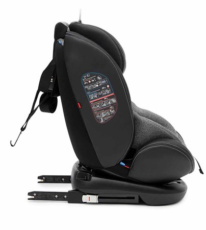 Bambini Moretti Детское автокресло ST-3 (0-36 кг) / цвет серый с серой строчкой
