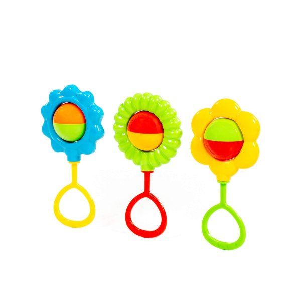 Полесье Набор погремушек Цветочек, 3 штуки / разноцветный