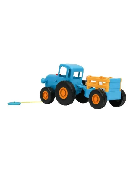 Умка Каталка с прицепом + корова 20 песен,фраз, звуков СИНИЙ ТРАКТОР в кор.