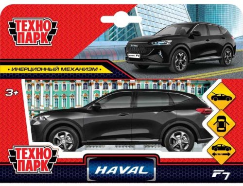 Технопарк Металлическая машинка «Haval F7» / цвет черный