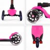 АЛЬФА Buggy Boom Alfa Model Детский трехколесный самокат  с регулируемой складной ручкой / синий