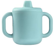 Beaba Поильник силиконовый Silicone learning cup / цвет голубой					