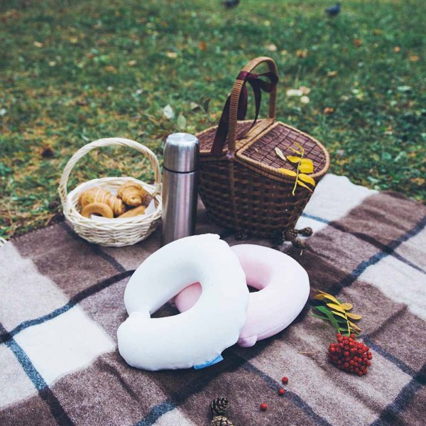 Фабрика облаков Подушка путешественника Бананум / цвет розовый