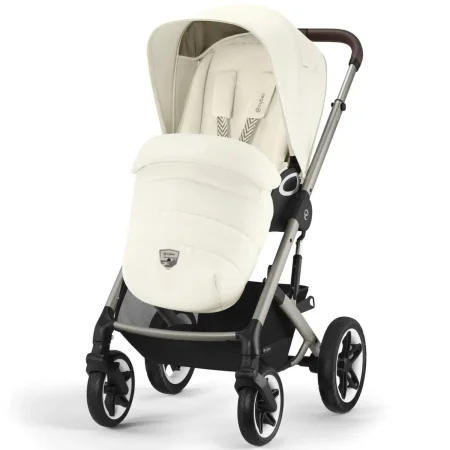 Коляска 2в1 Cybex Talos S Lux TPE + спальный блок + дожд 2022 (Seashell Beige)