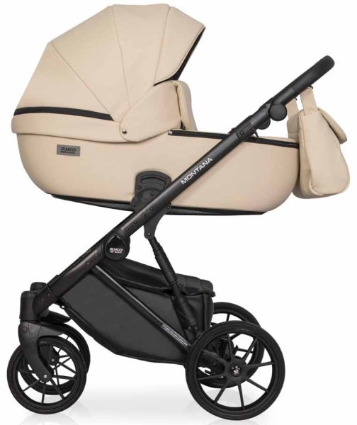 Riko Basic Коляска Montana 3 в 1 Ecco / цвет Ivory beige (бежевый)