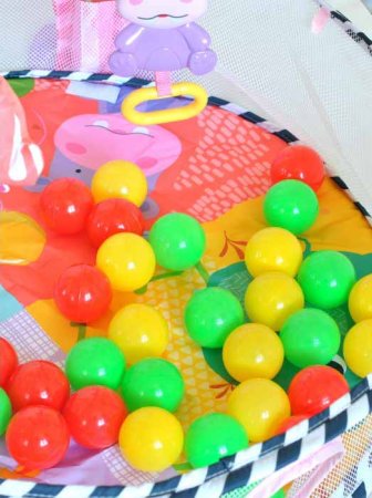 Everflo Развивающий коврик Hippo / цвет розовый