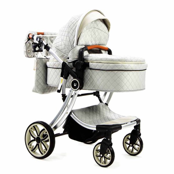 Bambini Moretti Коляска 2 в 1 Vondoo, цвет / светло - серый (grey)