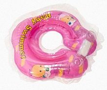 Круг на шею для купания Baby Swimmer BS02P, розовый (полуцвет), (3-12 кг)					
