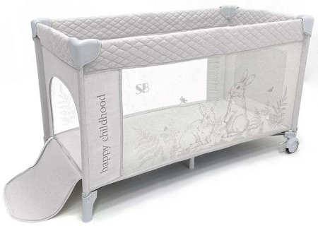 Sweet Baby Кровать-манеж Lollo Grey Rabbit