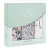 Aden&Anais Набор муслиновых пеленок White label Pacific paradise, 3 штуки / цвет белый, розовый
