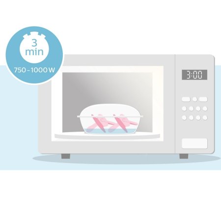 Avent Пустышка Ultra soft с футляром 6-18мес 2шт / розовый / фиолетовый