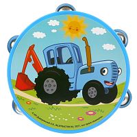 Играем вместе Музыкальная игрушка Бубен Синий трактор 304316 / цвет голубой					