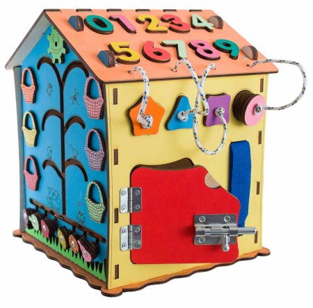 ЭLen Toys Бизидомик развивающий, с элементами питания